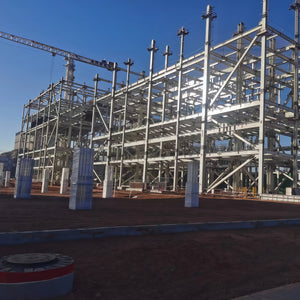 Power plant steel structure